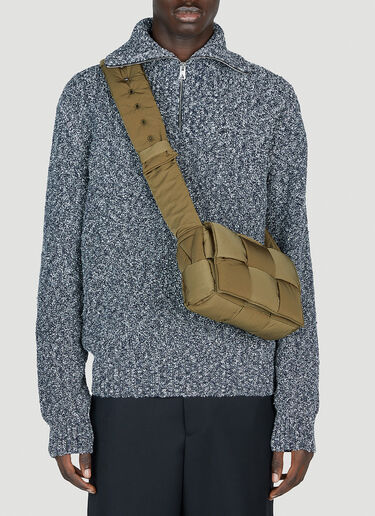 Small Padded Tech Cassette Crossbody Bag Bottega Veneta Small Padded Tech Cassette Crossbody Bag Brown bov0153030
