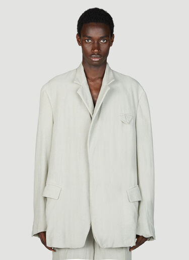 Light Wool Silk Mouline Blazer Bottega Veneta Light Wool Silk Mouline Blazer Cream bov0155004