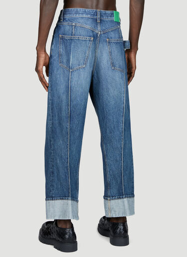 Folded Cuff Jeans Bottega Veneta Folded Cuff Jeans Blue bov0155009