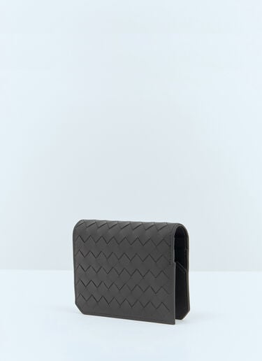 Intrecciato Piccolo Flap Cardholder Bottega Veneta Intrecciato Piccolo Flap Cardholder Black bov0157016