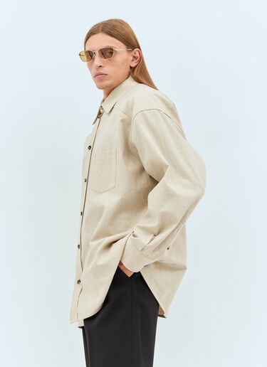 Crisp Poplin Shirt Bottega Veneta Crisp Poplin Shirt Beige bov0158002