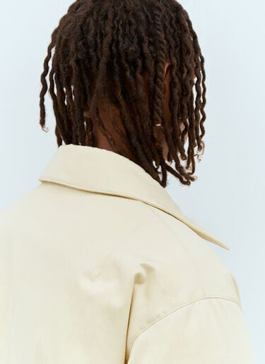 Bottega Veneta Cotton Twill Puffer Jacket Cream bov0158007