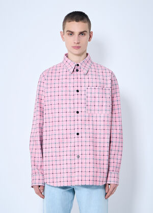 Bottega Veneta 印花皮革衬衫 粉色 bov0159004
