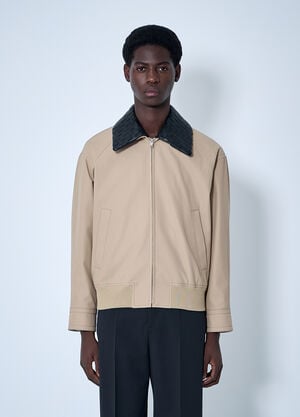 Bottega Veneta Cotton Twill Blouson Beige bov0160001