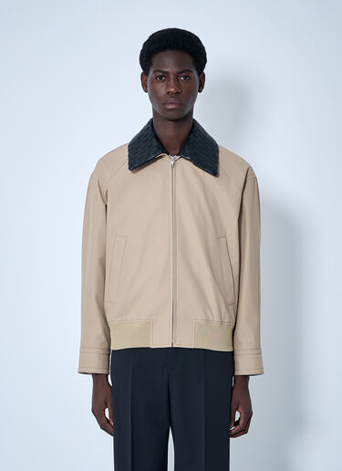 Bottega Veneta 棉质斜纹布短夹克  米色 bov0160001