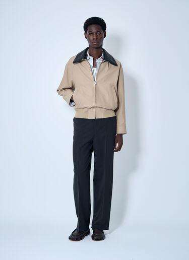 Bottega Veneta 棉质斜纹布短夹克  米色 bov0160001