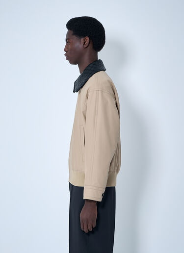 Bottega Veneta 棉质斜纹布短夹克  米色 bov0160001