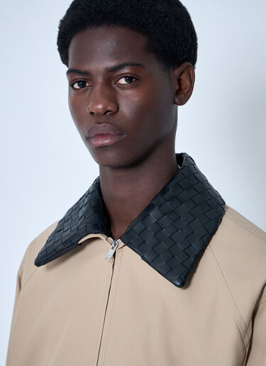 Bottega Veneta 棉质斜纹布短夹克  米色 bov0160001