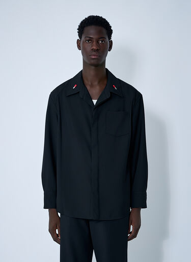 Light Wool Shirt Bottega Veneta Light Wool Shirt Black bov0160002