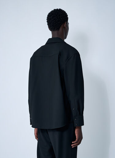Light Wool Shirt Bottega Veneta Light Wool Shirt Black bov0160002