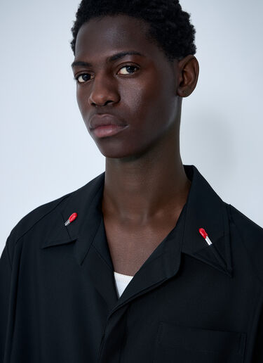 Light Wool Shirt Bottega Veneta Light Wool Shirt Black bov0160002