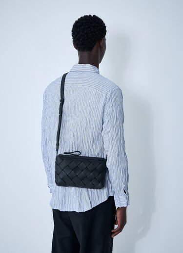 Bottega Veneta Diago Zipped Messenger Bag Black bov0161020