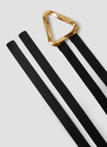 Grasp Double Strap Belt Bottega Veneta Grasp Double Strap Belt Black bov0249063