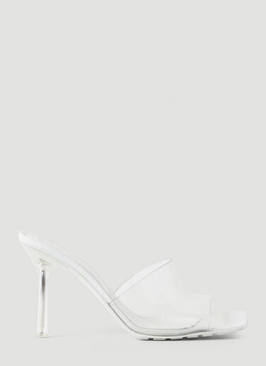 Stretch Transparent High Heel Mules Bottega Veneta Stretch Transparent High Heel Mules White bov0249082