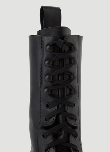 Bottega Veneta Lug Lace-Up Boots Black bov0250049