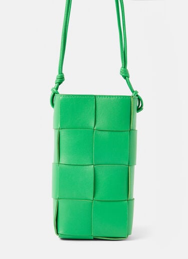Bottega Veneta イントレチャートスマホポーチ グリーン bov0251055