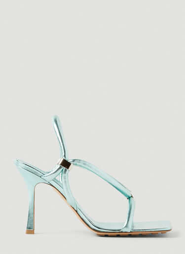 Bottega Veneta Stretch Strap Heeled Sandals Blue bov0251076