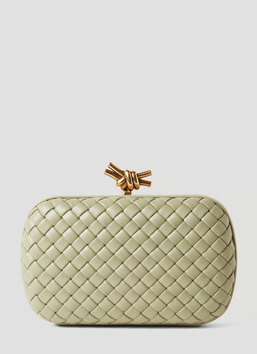 Knot Minaudiere Clutch Bag Bottega Veneta Knot Minaudiere Clutch Bag Light Green bov0252012