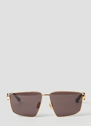 Bottega Veneta BV1223S 에비에이터 선글라스 골드 bov0252094