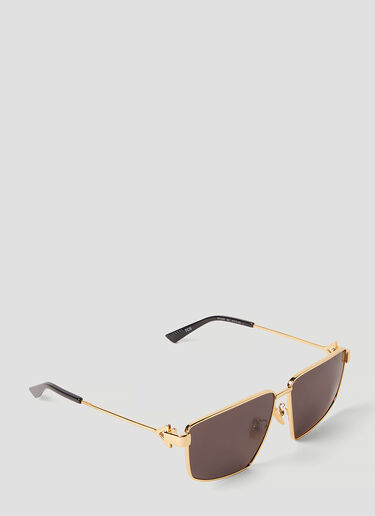 Bottega Veneta BV1223S Avaitor Sunglasses Gold bov0252094