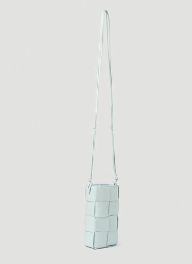 Cassette Phone Holder Bottega Veneta Cassette Phone Holder Light Blue bov0253043