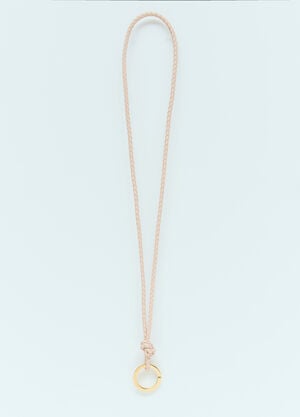 Bottega Veneta 인트레치오 긴 열쇠고리 핑크 bov0255034