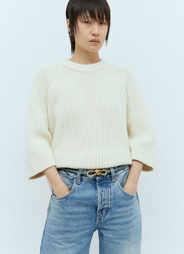 Bottega Veneta アンディアーモ  レザーベルト グリーン bov0255036