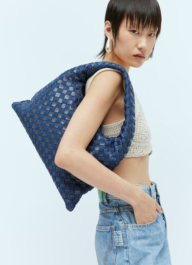 Small Hop Shoulder Bag Bottega Veneta Small Hop Shoulder Bag Blue bov0256018