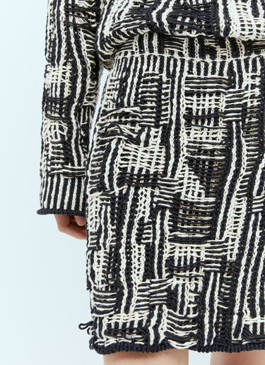 인트레치아토 면 스커트 Bottega Veneta 인트레치아토 면 스커트 네이비 bov0256034