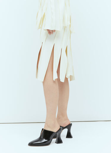 Fringe Hem Panel Skirt Bottega Veneta Fringe Hem Panel Skirt Cream bov0256037
