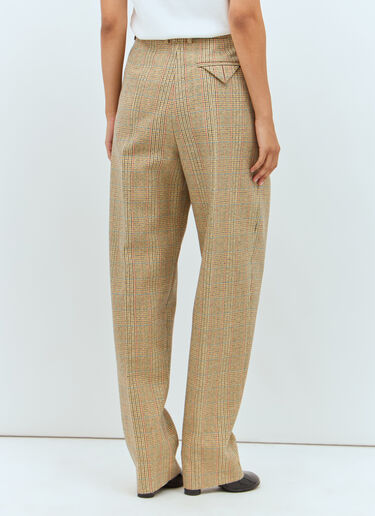 Bottega Veneta プリンス オブ ウェールズ ツイードパンツ ベージュ bov0257002