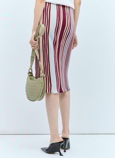 ストライプ・ニットミディスカート Bottega Veneta ストライプ・ニットミディスカート マルチカラー bov0257013