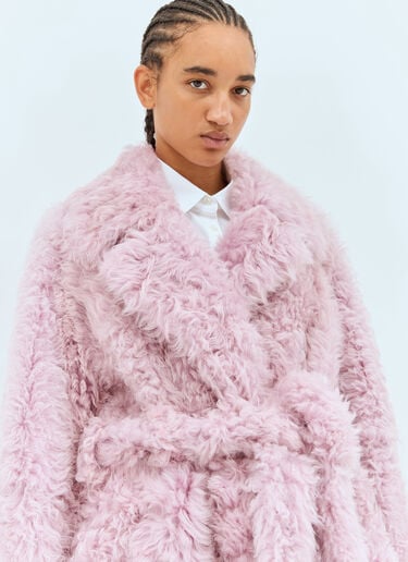 Shearling Coat Bottega Veneta Shearling Coat Pink bov0257017