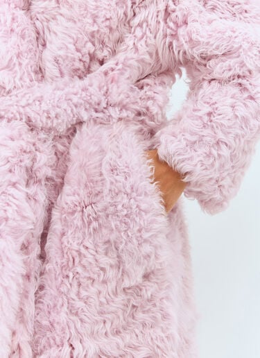 Shearling Coat Bottega Veneta Shearling Coat Pink bov0257017