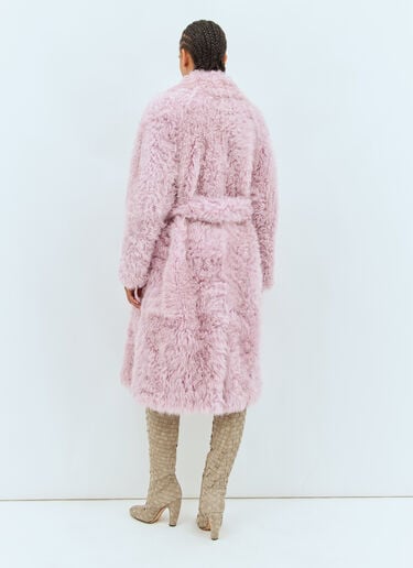 Shearling Coat Bottega Veneta Shearling Coat Pink bov0257017