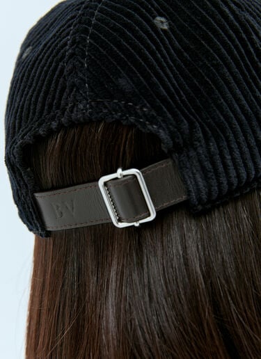 Corduroy Baseball Cap Bottega Veneta Corduroy Baseball Cap Black bov0257025