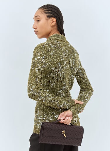 Bottega Veneta ロングアンディアモクラッチ ブラウン bov0257043