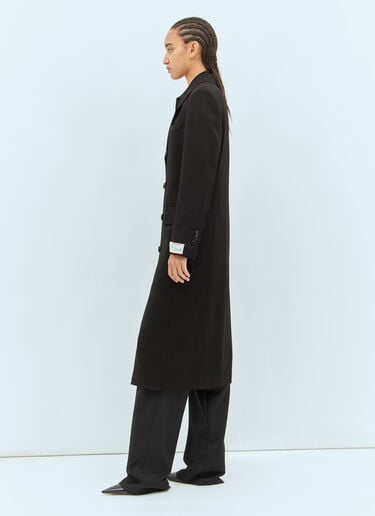 Bottega Veneta マット フルイド ビスコース ジャージー コート ブラック bov0258001