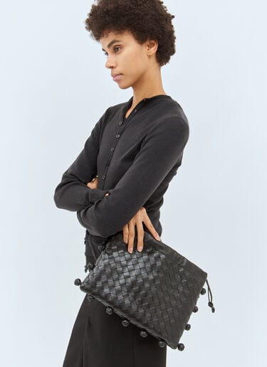 Bottega Veneta 인트레치아토 파우치 블랙 bov0258017