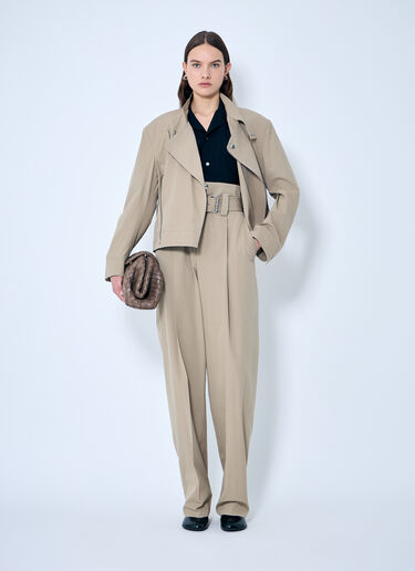 ウール製キャンプ襟シャツ Bottega Veneta ウール製キャンプ襟シャツ ブルー bov0259001