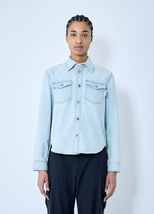 Bottega Veneta Extra Bleach Denim Shirt Blue bov0259005