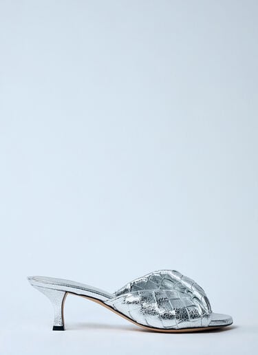 Bottega Veneta ブリンクヒールミュール シルバー bov0259016