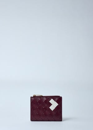 Bottega Veneta 인트레치아토 스몰 반지갑  버건디 bov0259049