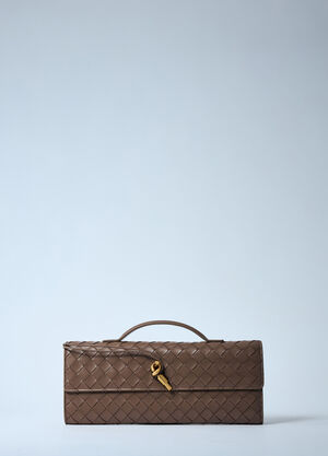 Bottega Veneta 롱 안디아모 클러치 브라운 bov0259067