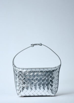 Bottega Veneta Mini Wallace Shoulder Bag Silver bov0259073