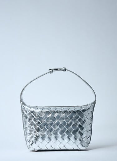 Bottega Veneta Mini Wallace Shoulder Bag Silver bov0259073