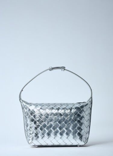 Bottega Veneta Mini Wallace Shoulder Bag Silver bov0259073