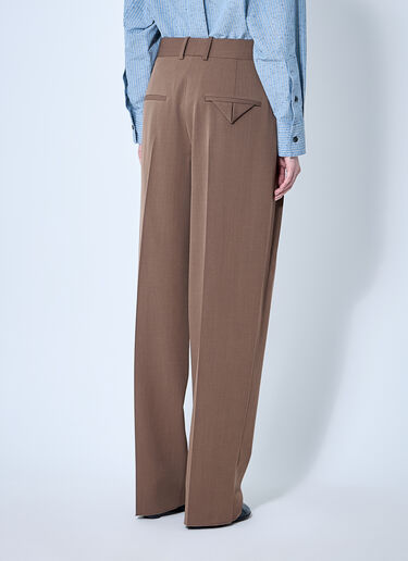 Bottega Veneta Tailored Wool Pants Brown bov0260003