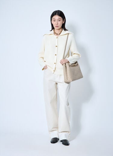 Bottega Veneta 翻折裤脚牛仔裤  白色 bov0260005