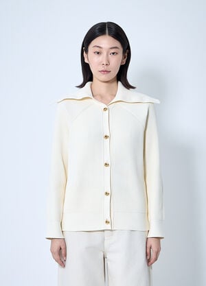 Bottega Veneta 코튼 골지 가디건  초크 bov0260007